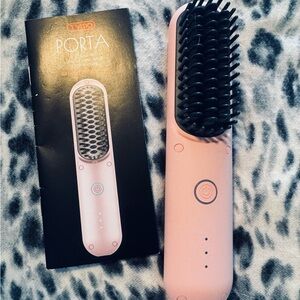 Pink Hair Straightening Brush